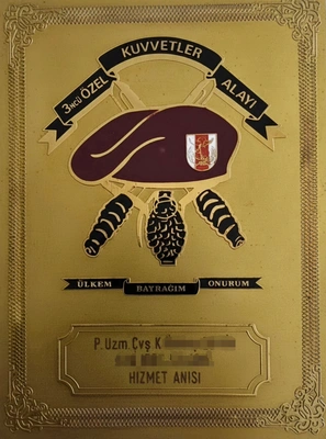 Kuvvetleri Hizmet Anısı - Bordo Bereli